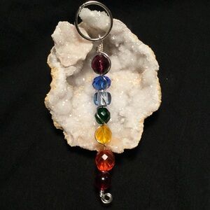 Multicolor Beaded Chakra sun catcher